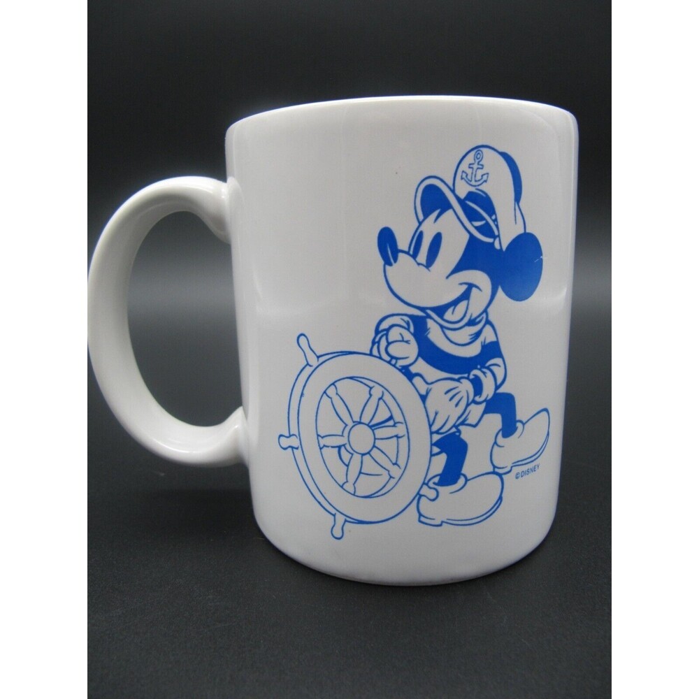 Disney Corporate NY Summer Cruise ‘90 Mug Mickey Mouse  RARE Steamboat Willie